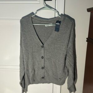 Medium grey Hollister cardigan